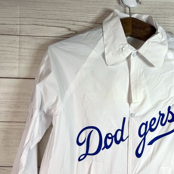 VINTAGE Los Angeles LA Dodgers Vinyl Jacket 1983 Youth Size M 25th Anniversary - Picture 4 of 14